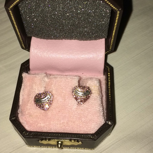 Juicy Couture Jewelry - Vintage Juicy couture earrings stud w/inscription